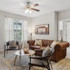 Open space living area with natural lighting